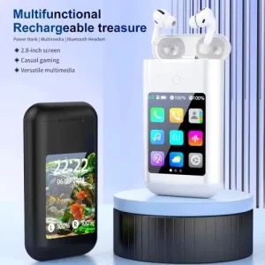 A98 Box Bluetooth Earphone Power Bank 2.8-Inch Multimedia Display Power Bank